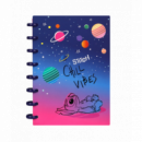 Cuaderno A5 de 100 Hojas Cuadrícula Stitch Black Chill  DISNEY STITCH