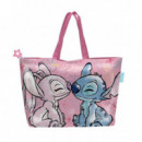 Bolsa de Playa con Cremallera 48X32 Cm Lilo y Stitch  DISNEY STITCH