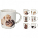 Taza de Porcelana con Diseño de Animales 350 Ml