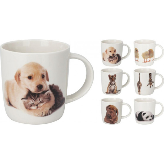 Taza de Porcelana con Diseño de Animales 350 Ml