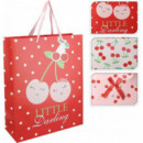 Bolsa de Regalo Cereza Mediana 3 Modelos Surtidos