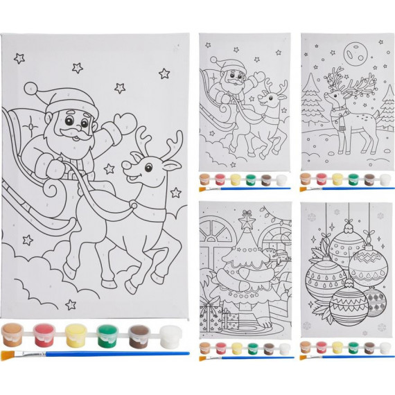 Set de Pintura por Números Surtido 3 Unidades