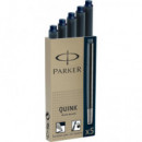 Cartuchos PARKER 5 Unidades Tinta Azul Permanente
