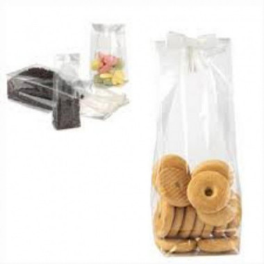 Bolsa Transparente para Alimentos 8x24+4 cm 100 Unidades