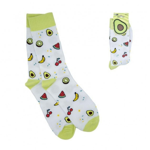 Calcetines de Algodón con Diseño de Frutas