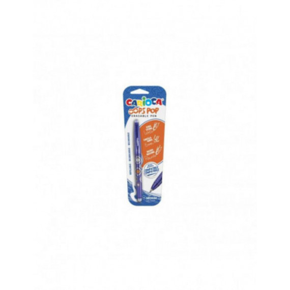 Bolígrafo Borrable CARIOCA Oops Pop Azul 1 Unidad