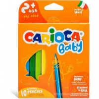 Lápices de Colores CARIOCA Baby Ergonómicos 10 Unidades