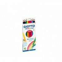 12 Lápices de Colores GIOTTO 276600 - Guanxe Atlantic Marketplace