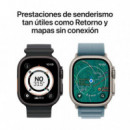 Apple Watch Ultra 3 GPS + Cellular 49mm Natural Titanium Case with Light Blue L (MEWP4QL/A)