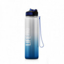 Botella Soft Touch 1 L azul