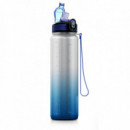 Botella Soft Touch 1 L azul