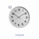 Reloj de Pared Timemark CL250BN Blanco Extra Grande 50 cm