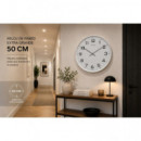 Reloj de Pared Timemark CL250BN Blanco Extra Grande 50 cm