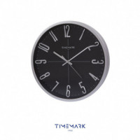 Reloj de Pared Timemark CL17 Negro y Plateado de 34 cm