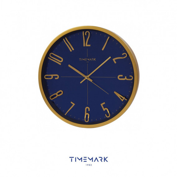 Reloj de Pared Timemark CL28 Negro y Dorado de 34 cm