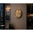 CL31 Timemark – Reloj de Pared Analógico Dorado 30 cm | Movimiento Silencioso y Diseño en Relieve