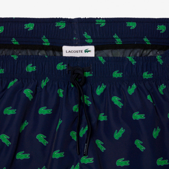 Short de Baño con Estampado de Cocodrilos  LACOSTE