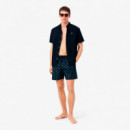 Short de Baño con Estampado de Cocodrilos  LACOSTE