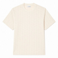 Camiseta de Jacquard con Monograma  LACOSTE