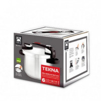 Olla Rápida BRA Tekna 22 Cm 7 Litros en Acero Inoxidable