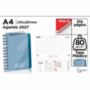 Agenda 2027 de Oficina A4 de Polipropileno Azul