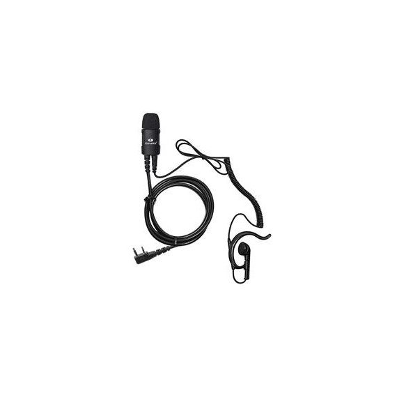 KOMUNICA Micro Auricular Profesional  Robusto PWR-2402 Para Kenwood 2P Negro