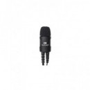 KOMUNICA Micro Auricular Profesional  Robusto PWR-2402 Para Kenwood 2P Negro
