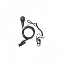 KOMUNICA Micro-Auricular cable rizado + Orejero para Motorola Mototrbo