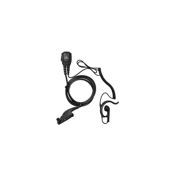 KOMUNICA Micro-Auricular cable rizado + Orejero para Motorola Mototrbo