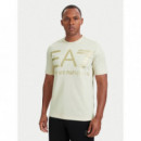 T-shirt AF27188 Almond Milk / Logo G  EA7 EMPORIO ARMANI 7