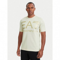 T-shirt AF27188 Almond Milk / Logo G  EA7 EMPORIO ARMANI 7