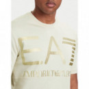 T-shirt AF27188 Almond Milk / Logo G  EA7 EMPORIO ARMANI 7