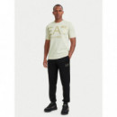 T-shirt AF27188 Almond Milk / Logo G  EA7 EMPORIO ARMANI 7