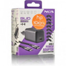 NGS Cargador para Portatil Hp Tipo C 65W con 6 Clavijas