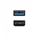 Nanocable Cable Datos Usb-a 3.0 a Usb-b/m para Disco Duro Negro 1MTR 10.01.1101-BK  LALO