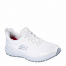 Skechers Zapatillas Work: Squad SR Blancas 77222EC-WHT