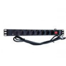 ENERGENIE Regleta 8 Tomas para Rack 1 U 16A 3M de Cable Enchufe C14