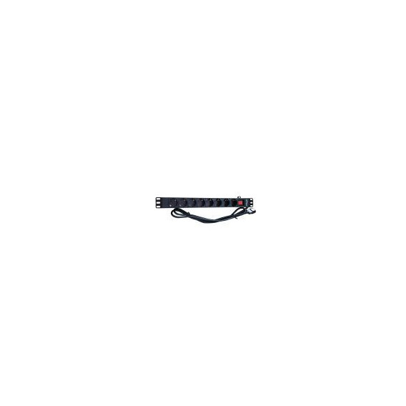 ENERGENIE Regleta 8 Tomas para Rack 1 U 16A 3M de Cable Enchufe C14