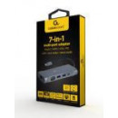 GEMBIRD Adaptador Usb-c a 7 en 1 Hub USB 3.1 + HDMI + VGA + Pd 100W + Lan + Lector de Tarjeta + Audio