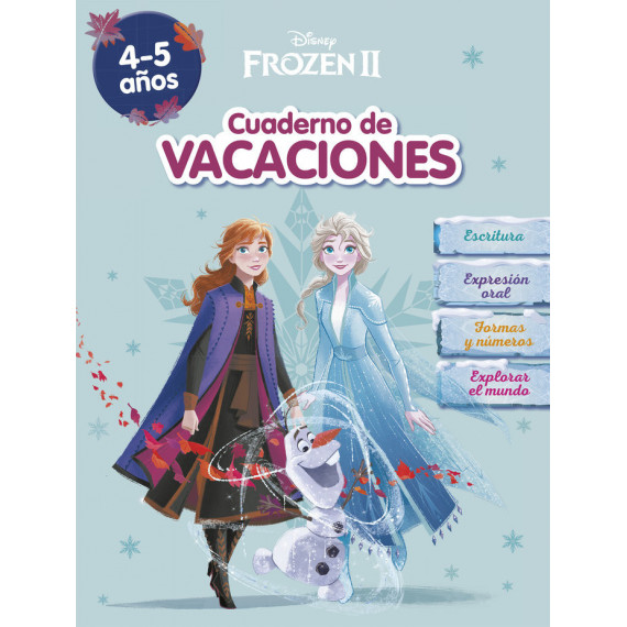 Frozen. Cuaderno de Vacaciones (4-5 Años) (disney. Cuaderno de Vacaciones)   2024