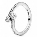 Anillo Dos Corazones Brillantes 191023CZ  PANDORA