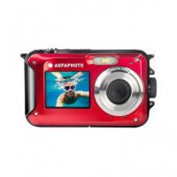 Agfa Camara Digital Compact Cam WP8000 24MPX, Sumergible hasta 3MTRS Rojo  AGFAPHOTO