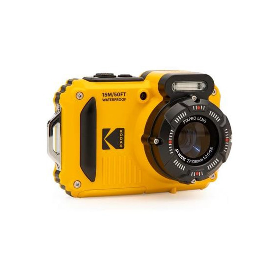 KODAK Camara Digital de Fotos Sumergible Pixpro WPZ2 con 16MPX AMARILLA/WIFI/15M/FULL HD/2.7"/FLASH