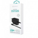 DEVIA Cargador Red Tipo C+ Cable Datos Tipo C M/m 45W Negro