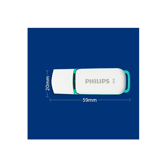 PHILIPS Pendrive 8GB 2.0 Blanco Snow - Guanxe Atlantic Marketplace