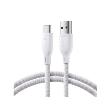 JOYROOM Cable Datos Tipo C/m a USB a 100W 1MTR A34 (conexion Verde) Blanco