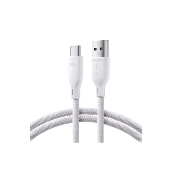 JOYROOM Cable Datos Tipo C/m a USB a 100W 1MTR A34 (conexion Verde) Blanco