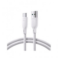 JOYROOM Cable Datos Tipo C/m a USB a 100W 1MTR A34 (conexion Verde) Blanco
