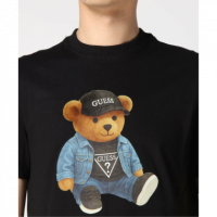 Camiseta Guess Teddy Bear negra