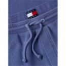 Tjm Washed Waffle Beach Short Blue Storm  TOMMY JEANS